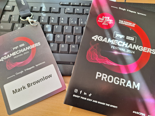 Lanyard and festival programme