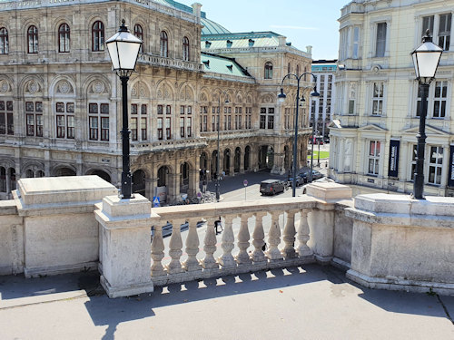 View from the Albertina across to the Staatsoper