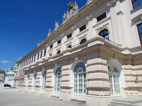 One side of the Albertina museum