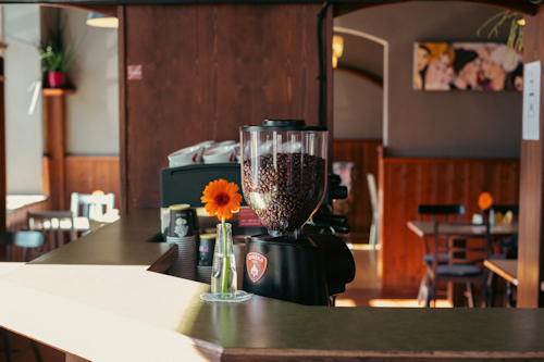 Interior of a coffee house