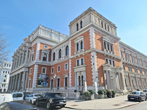 Diagonal view of the old stock exchange