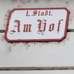 Am Hof street sign