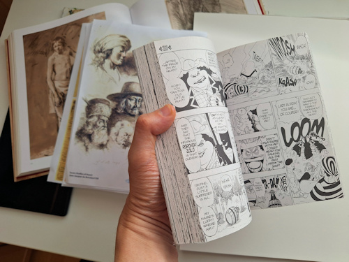 Manga book and ink art