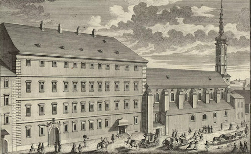 Drawing of the Annakirche from 1724