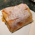 Apfelstrudel on a plate