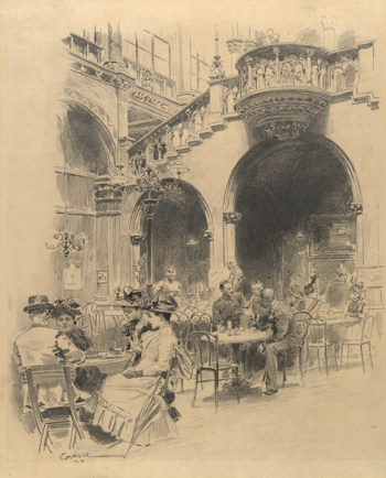 The Arkadenhof in the old Café Central
