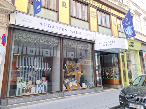 Front of a porcelain store