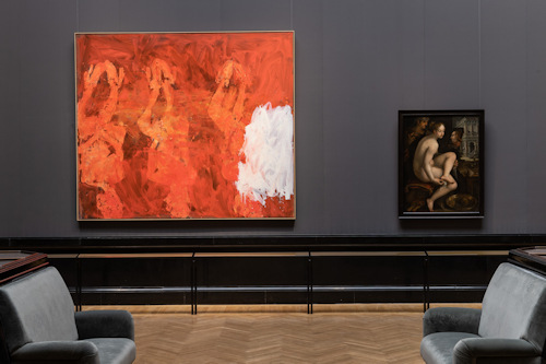 View of the Baselitz exhibition