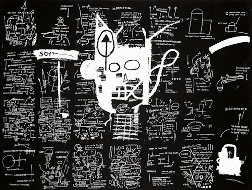 Untitled work by Basquiat