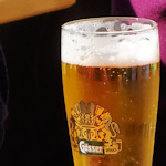 Glass of Gösser beer