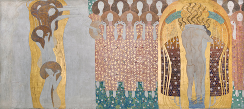 Part of a wall frieze by Klimt
