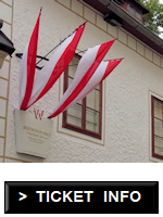 Beethoven museum plaque and flags