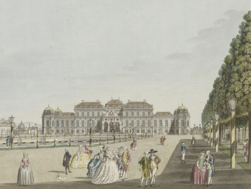 Painting of Upper Belvedere from 1785