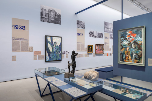 View of the Belvedere history exhibition