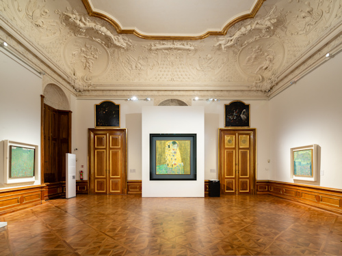 View of an art exhibition