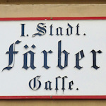 District and street sign