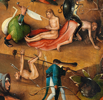 Detail from Bosch's The Last Judgment