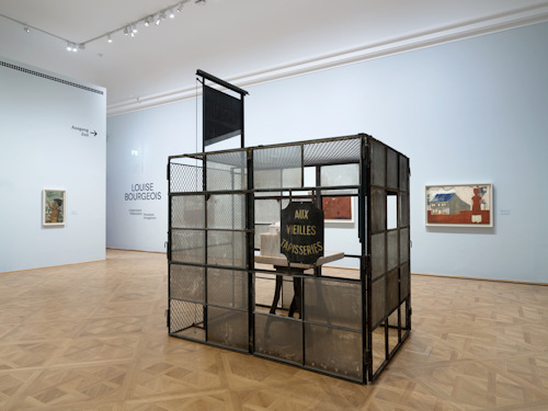 Inside view of the Bourgeois exhibition