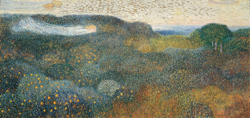 Painting of an orange grove by Broncia Koller-Pinell