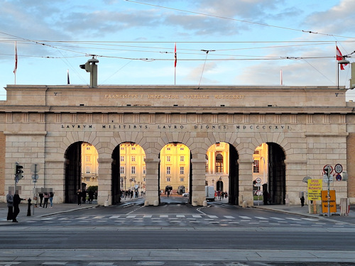 The Burgtor at sunset