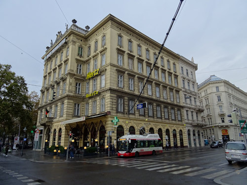 Cafe Schwarzenberg from across the street