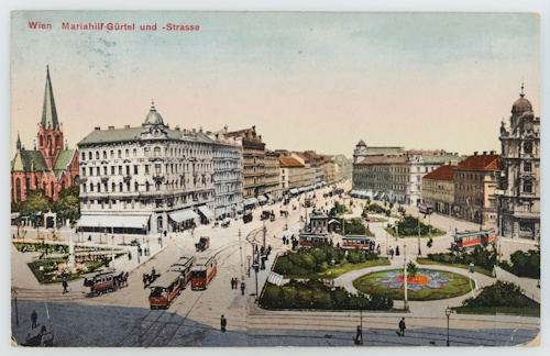 1911 view down Mariahilfer Straße
