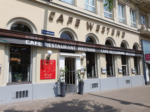 Entrance to Café Westend
