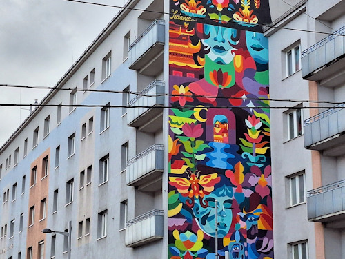 Wall mural in Vienna