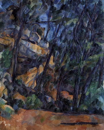 Landscape painting by Cezanne
