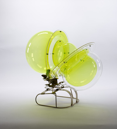 Cornelius Kolig, Variationsobjekt aus dem Plexi-Plastik-Baukasten, 1969, Plexiglas. Hartschaum, Polyester, Eisen vernickelt; The ALBERTINA Museum, Vienna – Gift by Dagmar Chobot 2020