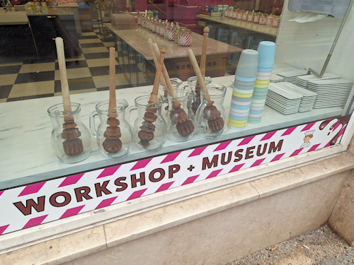 Shop and museum front window