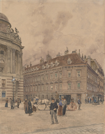 Café Griensteidl in an 1896 painting