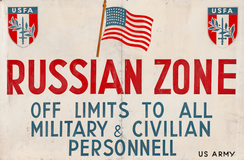 Russian zone sign