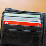 Credit cards in a wallet