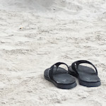 Sandals on a beach