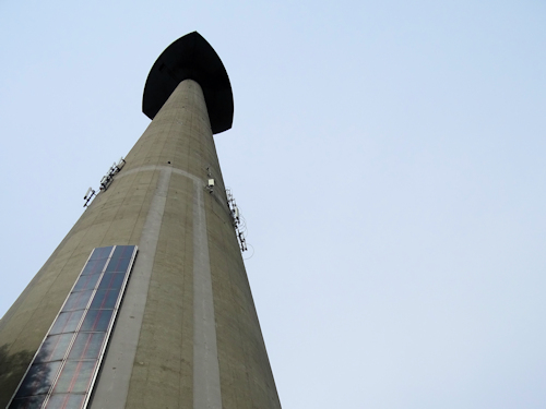 View of a tall tower from below