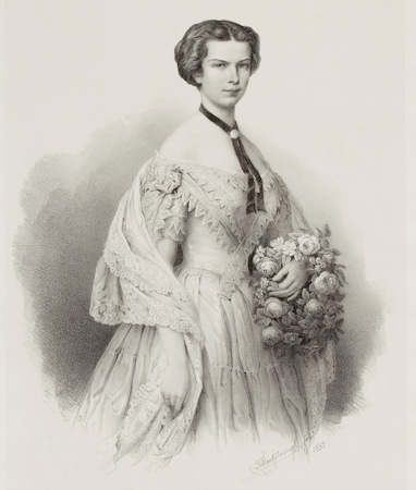 Empress Elisabeth in 1853