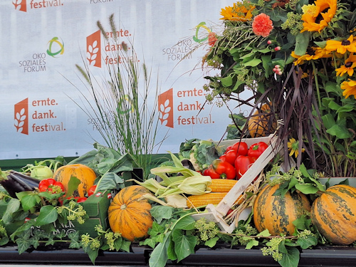 A display of agricultural produce