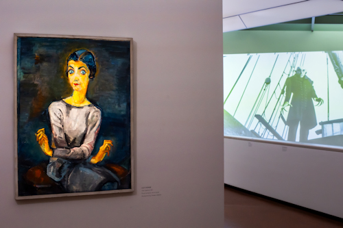 View of an art exhibition