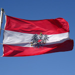 The Austrian flag