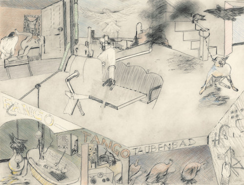 Drawing by Karl Anton Fleck