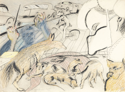 Drawing by Karl Anton Fleck