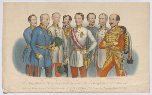 Franz Joseph and generals from the Wien Museum collection