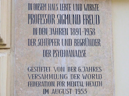 Freud commemorative plaque