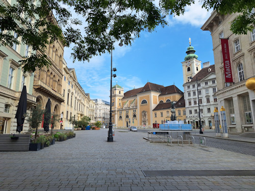 The Freyung square from the south