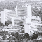 Aerial view of the UNO