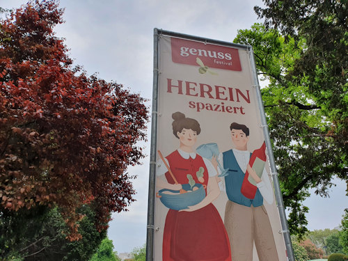 Genuss Festival entrance sign