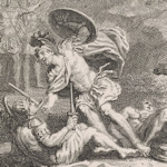 1774 etching of Eteocles and Polynices fighting