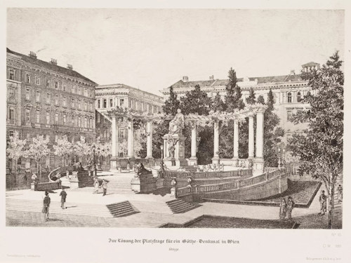 Otto Wagner's design for a Goethe monument in Vienna
