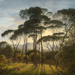 Painting of trees by Voogd